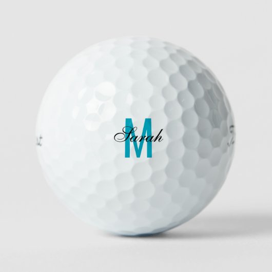 Balles de golf Turquoise Monogram Titleist VI (Recto)