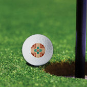 Balles De Golf Turquoise Zia Tribal Brown Tan