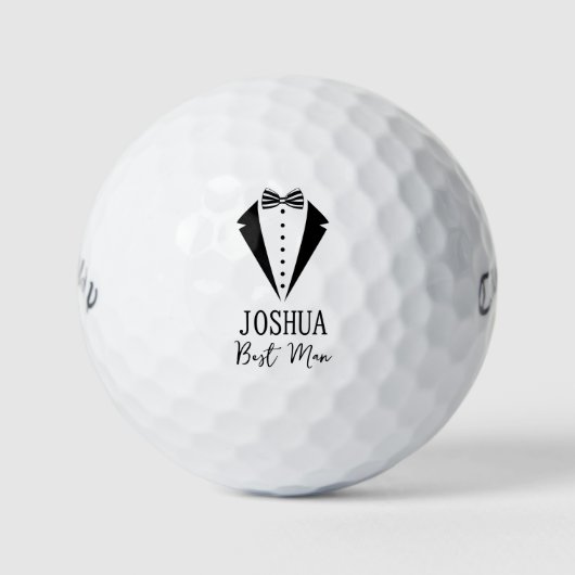Balles De Golf Tuxedo Best Man (Devant)