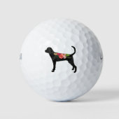 Balles De Golf TWC Chien race Boho Foral Silhouette (Devant)