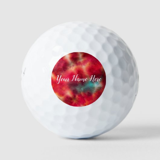 Balles De Golf Tye Dye #4 Golf Balls (Devant)
