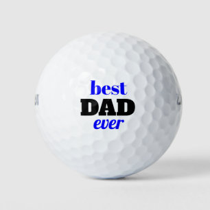 Balles De Golf Typographie audacieuse Meilleure Fête des pères pa