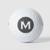 Balles De Golf Typographie classique moderne Monogramme (Devant)