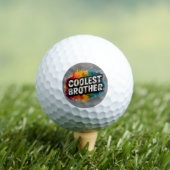 Balles De Golf Typographie du FRÈRE le plus froid avec éclaboussu (T-shirt Insitu)