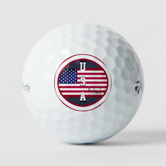 Balles De Golf U.S.A. Taylor Fabriqué TP5 (Recto)