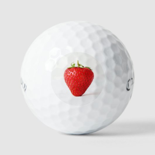 Balles De Golf Un css de fraise rouge gbcna (Recto)