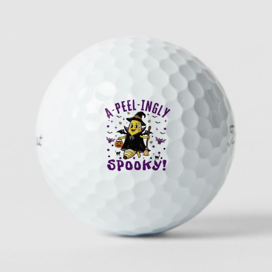 Balles De Golf Un design banane d'Halloween Éffrayant (Recto)