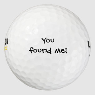 Balles De Golf Un message personnalisé amusant - Vous m'avez trou