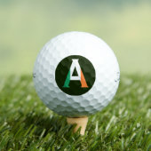 Balles De Golf Un monogramme superposé sur Irish Flag tpv1 gbcnt (T-shirt Insitu)