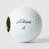 Balles De Golf Un monogramme superposé sur Irish Flag tpv1 gbcnt (Logo)