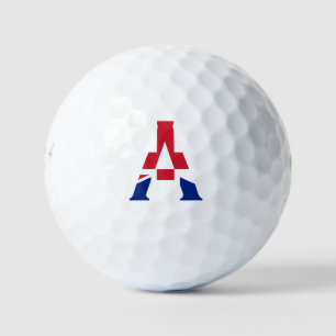 Balles De Golf Un monogramme superposé sur Union Jack Flag be6 gb