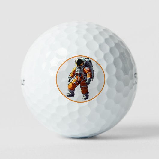 Balles De Golf "Un paysage cosmique" (Recto)