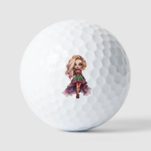 Balles De Golf Une mignonne fille Halloween collection de design 