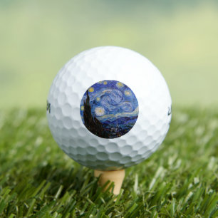 Balles De Golf Une nuit étoilée : Saint Remy par Vincent Van Gogh