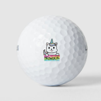 Balles De Golf Unicat Caticorn Meowgical Unicorn Chat Hommes Femm