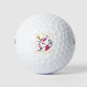 Balles De Golf Unicorne de Noël