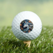 Balles De Golf Unicorne et fleurs design imaginaire (T-shirt Insitu)