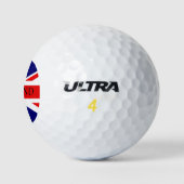 BALLES DE GOLF UNION JACK - LE DRAPEAU BRITANNIQUE (Logo)