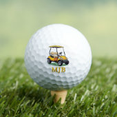 Balles De Golf Unique Cart Golfer Personalized 3 Initial Monogram (T-shirt Insitu)
