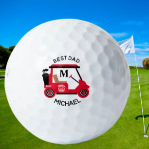 Balles De Golf Unique Custom Best Papa Golf Panier Nom du monogra
