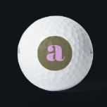 Balles De Golf Unique Olive et Lilac Bold Monogramme rétro initia<br><div class="desc">Ces boules de golf uniques présentent un monogramme simple mais audacieux initial dans des couleurs éclatantes d'olivier et de lilas. La typographie d'inspiration rétro apporte une touche vintage, faisant de ces balles de golf un endroit parfait pour les joueurs qui aiment un look personnalisé et élégant. Idéales pour ceux qui...</div>