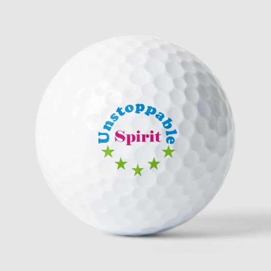 Balles De Golf unstoppable spirit (Recto)