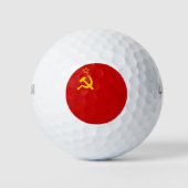 Balles De Golf URSS Union soviétique Drapeau faucon communiste fa (Devant)