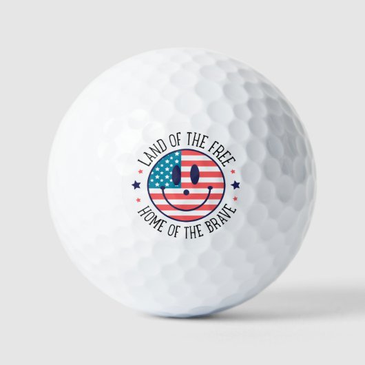 Balles De Golf USA Patriotique (Recto)