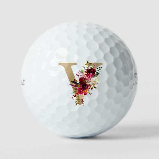 Balles De Golf V Floral (Recto)