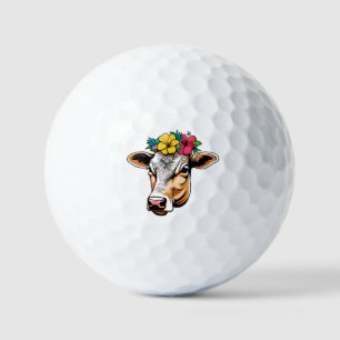 Balles De Golf Vache à fleurs