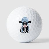 Balles De Golf Vache dans un casquette. (Recto)