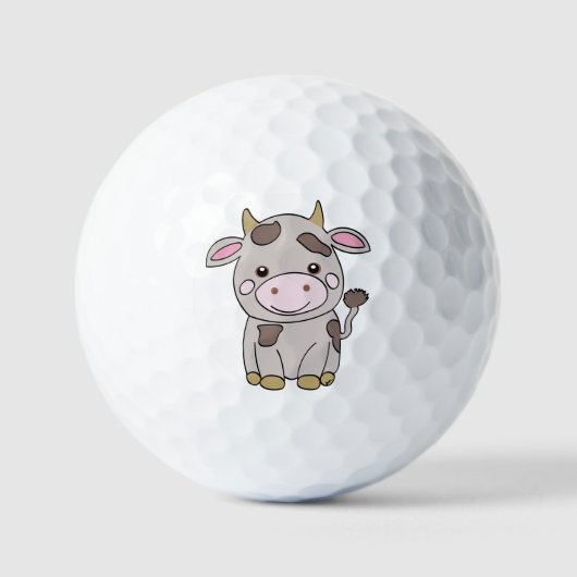 Balles De Golf Vache mignonne (Recto)