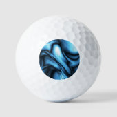 Balles De Golf Vague de soie bleue (Recto)