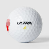 Balles De Golf Valentine amour romance propre coeur simple (Logo)