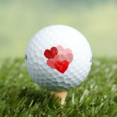 Balles De Golf Valentine amour romance propre coeur simple (T-shirt Insitu)