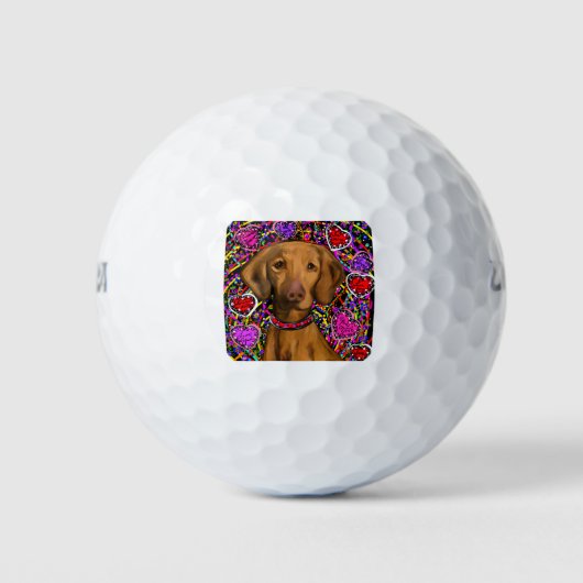 Balles De Golf Valentine Vizsla (Devant)