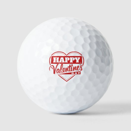 Balles De Golf Valentine's Day (Recto)
