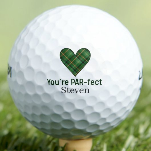Balles De Golf Valentine's Day Gift Husband, Heart PAR-fect Love
