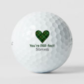Balles De Golf Valentine's Day Gift Husband, Heart PAR-fect Love (Recto)