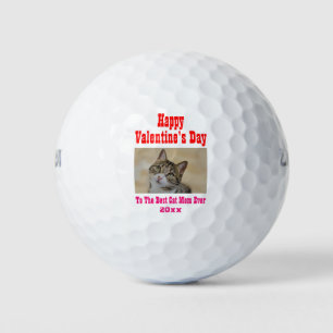 Balles De Golf Valentines Day Meilleur Chat Maman Jamais Pet Phot
