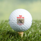Balles De Golf Valentines Day Meilleur Chat Papa Jamais Photo (T-shirt Insitu)