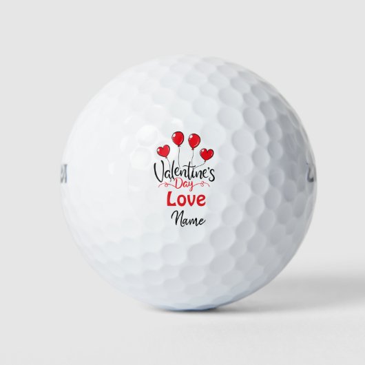 Balles De Golf Valentine's to golfer avec amour vous (Devant)