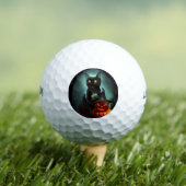 Balles De Golf Vampire Chat et Assistant Citrouille Halloween Sur (T-shirt Insitu)
