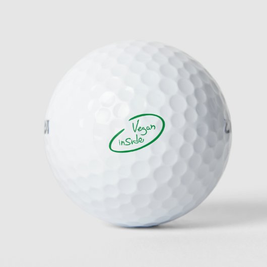 Balles De Golf Vegan à l'intérieur (Devant)