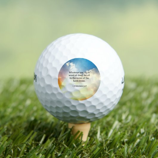 Balles De Golf verset biblique - Colossiens 3:17 (T-shirt Insitu)