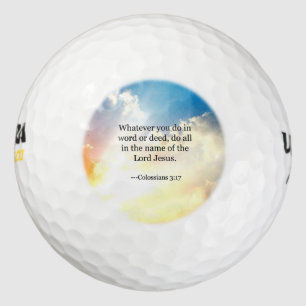 Balles De Golf verset biblique - Colossiens 3:17