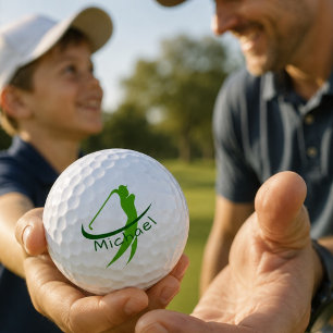 Balles De Golf Vert élégant nommé Swing Fête des Pères