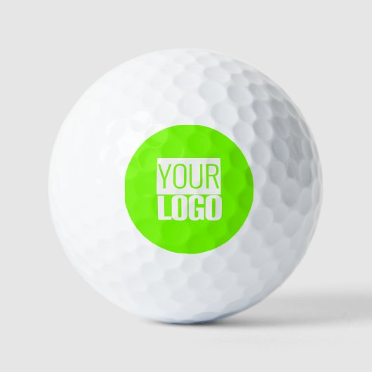 Balles De Golf vert fluorescent - ajoutez votre logo (Recto)