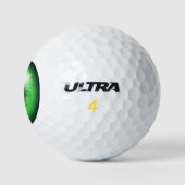 Balles de Golf Vert Globe Oculaire (Logo)