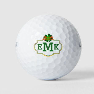 Balles De Golf Vert quatre feuilles Clocher irlandais trois initi